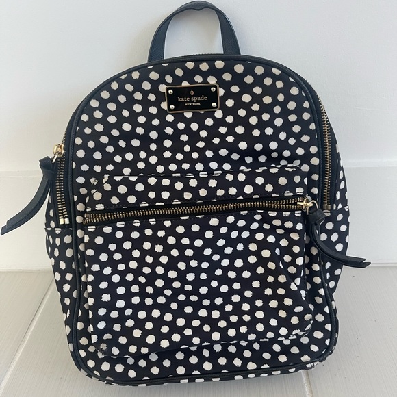 kate spade mini backpack black and white Perry Leather Small Bag in Multi ka686  Reinvent your personality with this black backpack from Kate Spade kate spade | Bags |